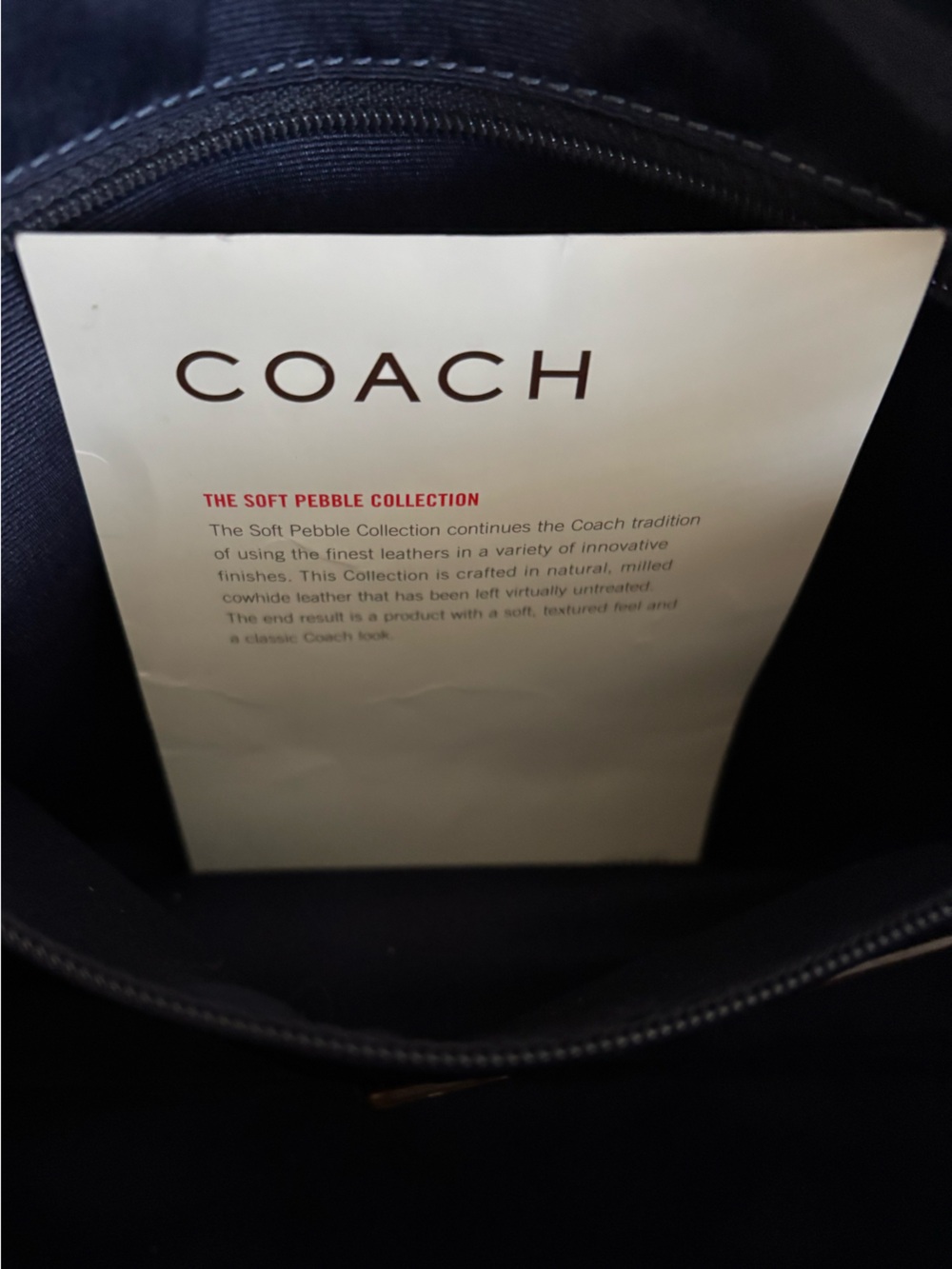 COACH CHELSEA BEIGE PEBBLED LEATHER SATCHEL SHOULDER BAG - Picture 12 of 12